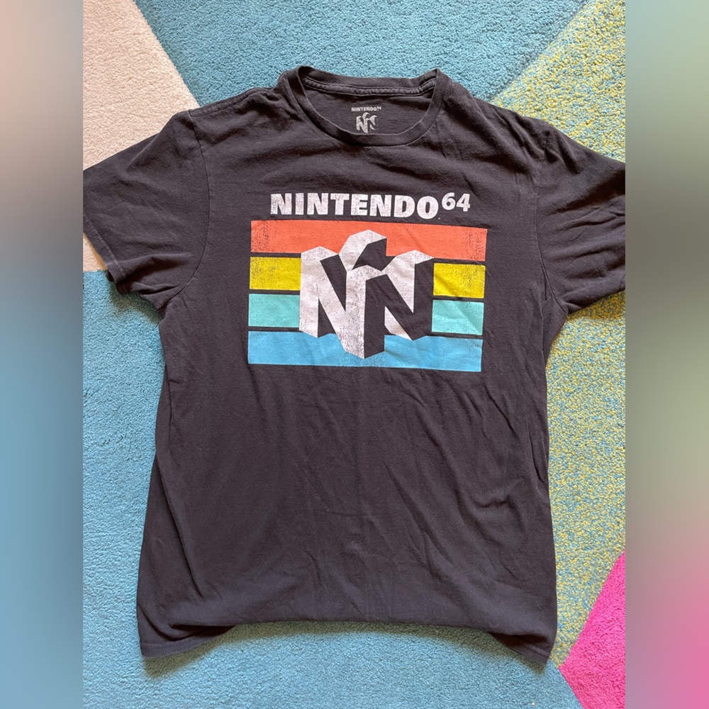 Black Nintendo 64 Graphic T-Shirt